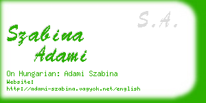 szabina adami business card